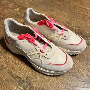 Coach Athletic Shoes in White and Pink